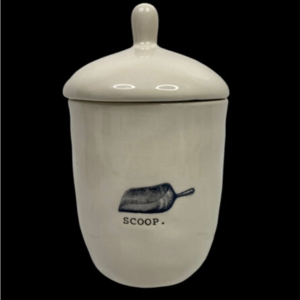 Rae Dunn Scoop Sugar Bowl Canister with Lid Ceramic - Picture 1 of 5